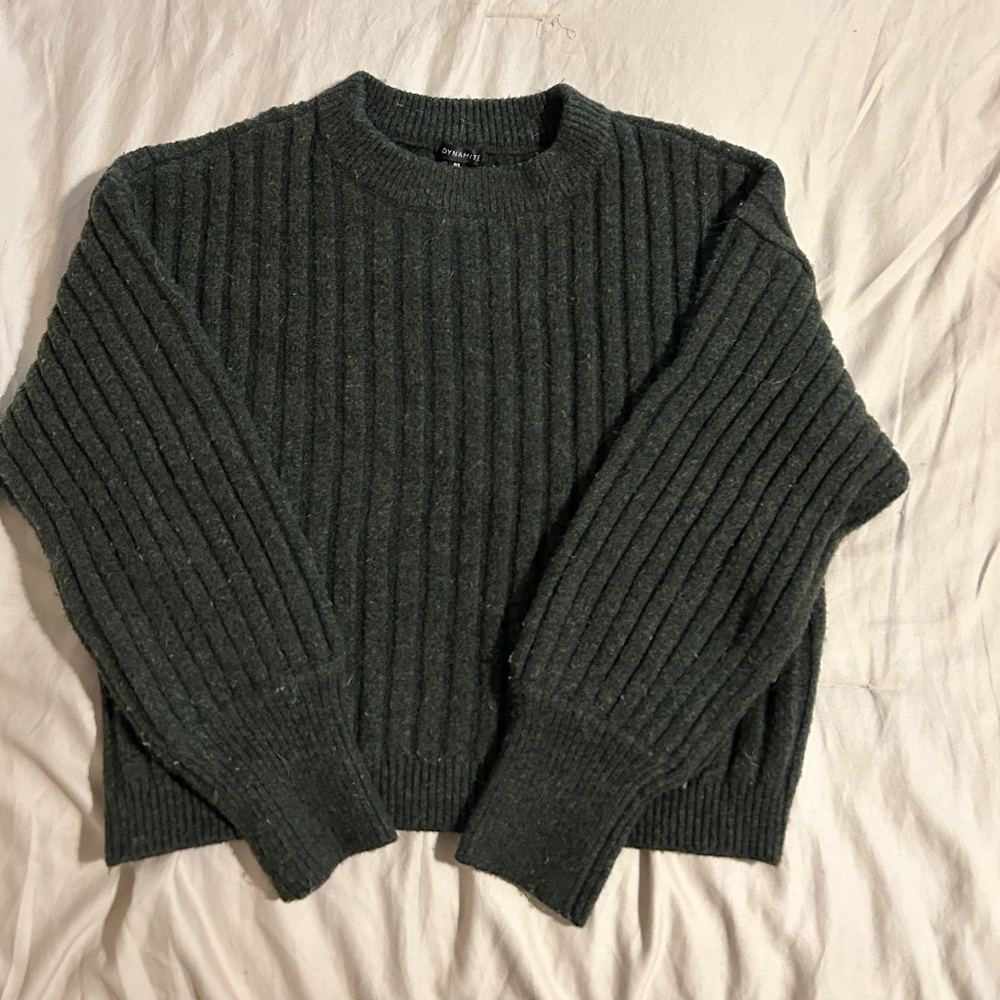 Dynamite Green Sweater
